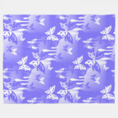 Dieren Natuur - Splashes Tattoo Vlinders 2 Fleece Deken (Voorkant (Horizontaal))