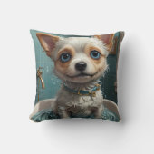 Dieren nemen een bad grappig kussen (Voorkant)