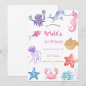 Dieren onder de zee  kaart (Voorkant / Achterkant)