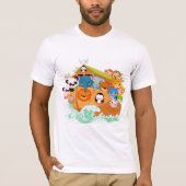Dieren op de Noahs Art Mannen T-Shirt (Voorkant)