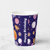 Dieren op de ruimte partij cups papieren bekers (Links)