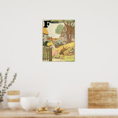 Dieren op het Boerderij Alphabet Story Book Poster (Keuken)