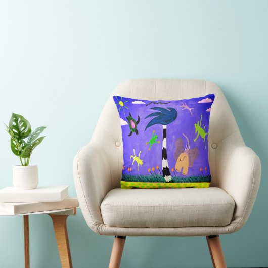 Dieren op het WindSierkussen Kussen (Stoel)