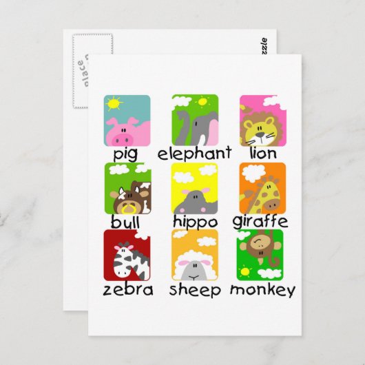 Dieren op paradeT-shirts en cadeautjes Briefkaart (Voorkant / Achterkant)