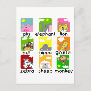 Dieren op paradeT-shirts en cadeautjes Briefkaart