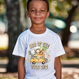 Dieren op safari voor verjaardagsfeestje van de wi t-shirt