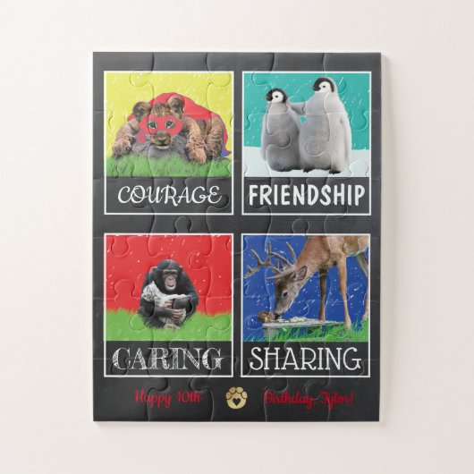 Dieren Pals Jigzaag Puzzle Legpuzzel (Verticaal)