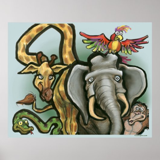 Dieren Poster (Voorkant)