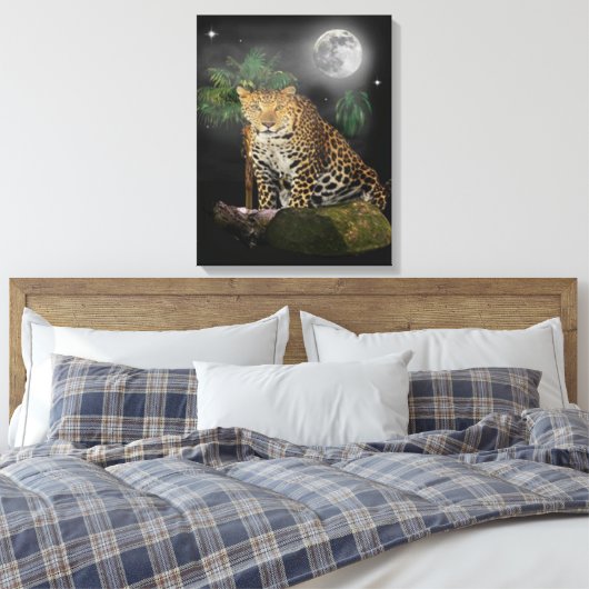 Dieren poster canvas afdruk (Insitu (Slaapkamer))