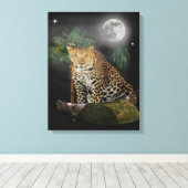 Dieren poster canvas afdruk (Insitu (Houten vloer))