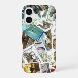 Dieren Postzegels iPhone Hoesje iPhone 16 Hoesje
