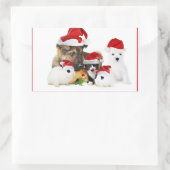 Dieren Rechthoekige Sticker (Tas)