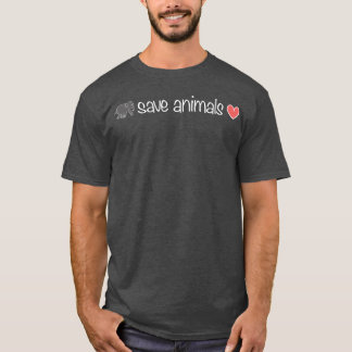 dieren redden dier olifant hart dier waar ret t-shirt