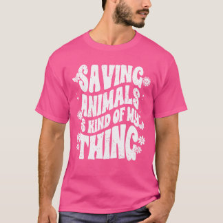 Dieren Redden Is Een Beetje Mijn Dingen Dier Koest T-shirt