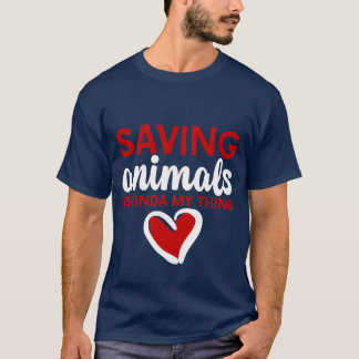 Dieren Redden Is Min Of Meer Mijn Ding vriend T-shirt