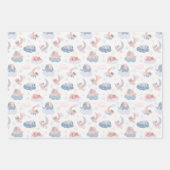 Dieren, regenbogen en bloemen inpakpapier vel (Voorkant 3)