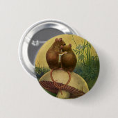  dieren, Romance- en liefdesmuizen Ronde Button 5,7 Cm (Voorkant /achterkant)