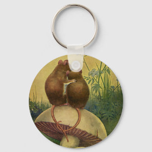dieren, Romance- en liefdesmuizen Sleutelhanger