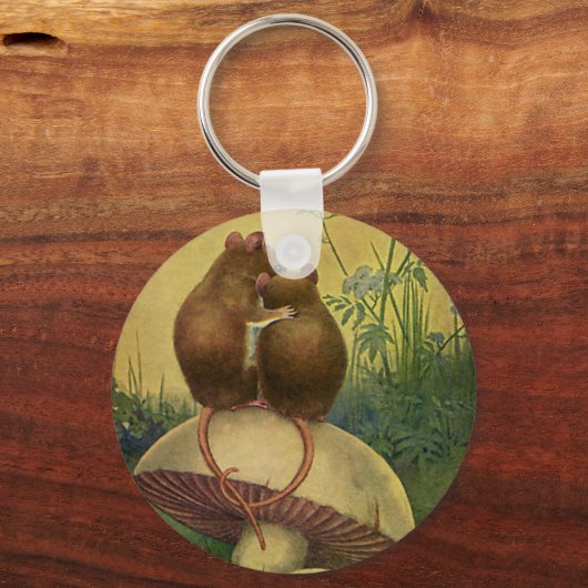 dieren, Romance- en liefdesmuizen Sleutelhanger (Voorkant)