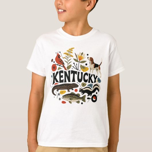 Dieren rond de Bluegrass T-shirt (Voorkant)
