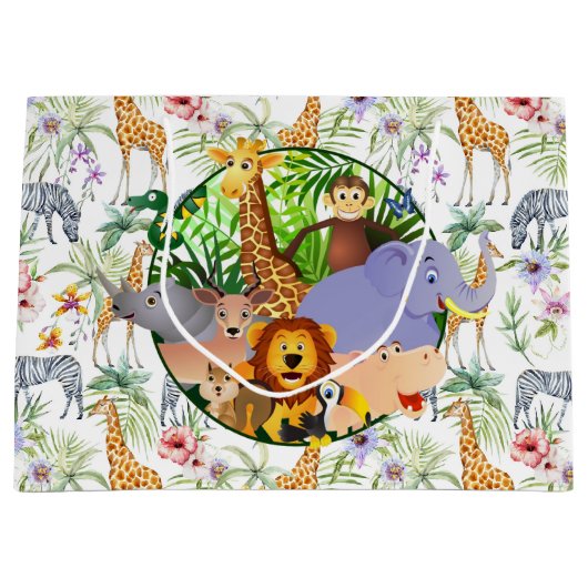 Dieren Safari  Groot Cadeauzakje (Voorkant)