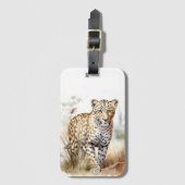Dieren Safari Luipaard Bagagelabel (Voorkant (verticaal))