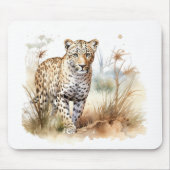 Dieren Safari Luipaard Muismat (Voorkant)