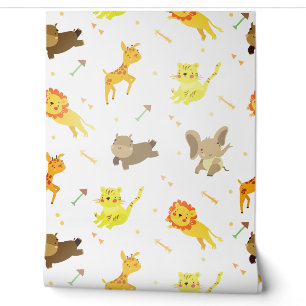 Dieren safari pijlen behang