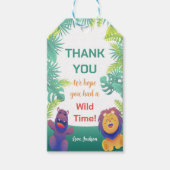 Dieren Safari Verjaardag Cadeau Labels Cadeaulabel (Voorkant)