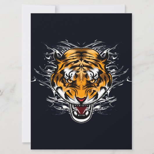 Dieren Schattige Tijger | In badkuip Muur (Voorkant)