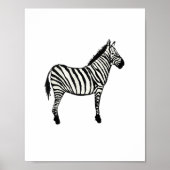 Dieren schilderen Zebra Safari Poster (Voorkant)