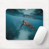 Dieren, schildpadden, water muismat (Met muis)