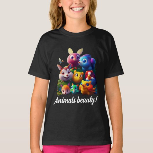 Dieren schoonheid t-shirt (Voorkant)