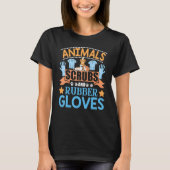 Dieren scrubs en rubber handschoenen Vet Tech Vete T-shirt (Voorkant)