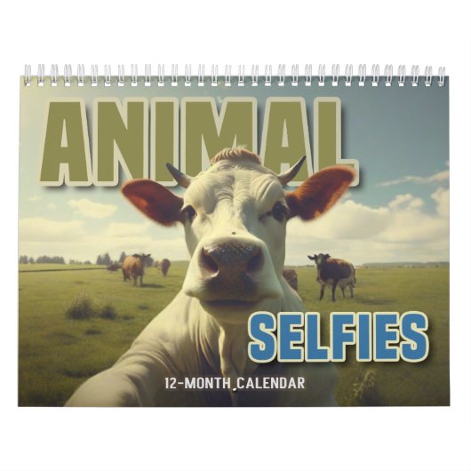 Dieren Selfies Agenda Kalender (Hoes)