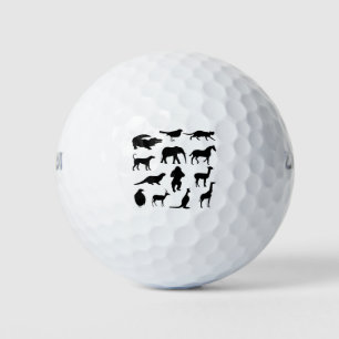 Dieren Silhouettes Tekening Alligator Bird Cat Golfballen
