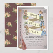  dieren Sistybook Girl Birthday Kaart (Voorkant / Achterkant)