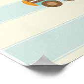 Dieren Speelgoed Trein Auto en Vliegtuig Kleine On Poster (Hoek)