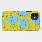 Dieren spelen baby patroon achtergrond Case-Mate iPhone case (Achterkant (horizontaal))