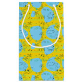 Dieren spelen baby patroon achtergrond klein cadeauzakje (Achterkant)