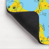 Dieren spelen baby patroon achtergrond muismat (Hoek)