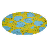 Dieren spelen baby patroon achtergrond snijplank (Hoek)