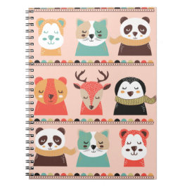 Dieren Spiraal Notebook voor Winter Vakantie Notitieboek