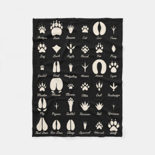 Dieren Sporen S Gewone Dieren En Wilde Dieren Spor Fleece Deken