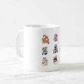 Dieren stack Delight � Cute Animal Art Koffiemok (Voorkant links)