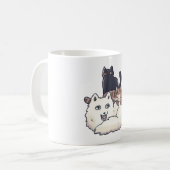 Dieren stapelen Magie Koffiemok (Voorkant links)
