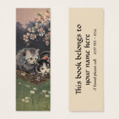  dieren, Tabby Cat of Kittens in een Hammock Mini Visitekaartjes (Voorkant /achterkant)