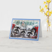 Dieren thema blanco kaarten (Gele Bloem)