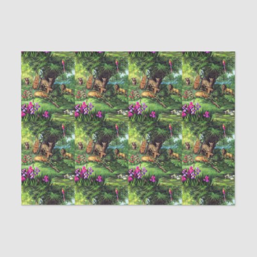  dieren tissuepapier (Voorkant)