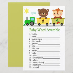 Dieren trainen Baby-woordscramingspel